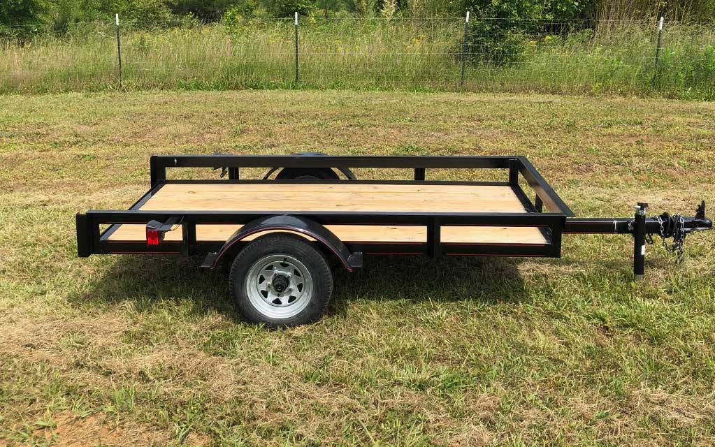 Four-foot-wide single-axle trailer